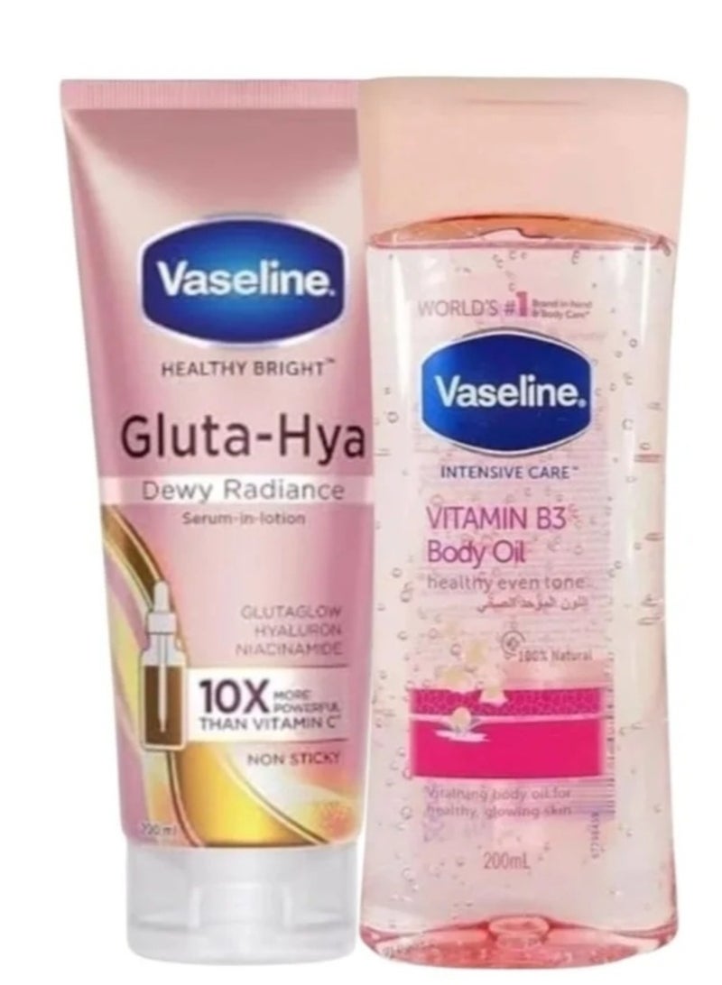 Body oil with vitamin B3+Gluta-Hya Dewy Radiance